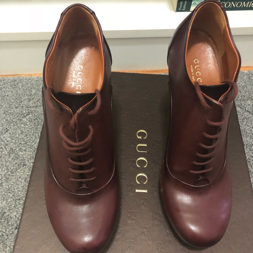 GUCCI Francesina saddle soft tamponato,